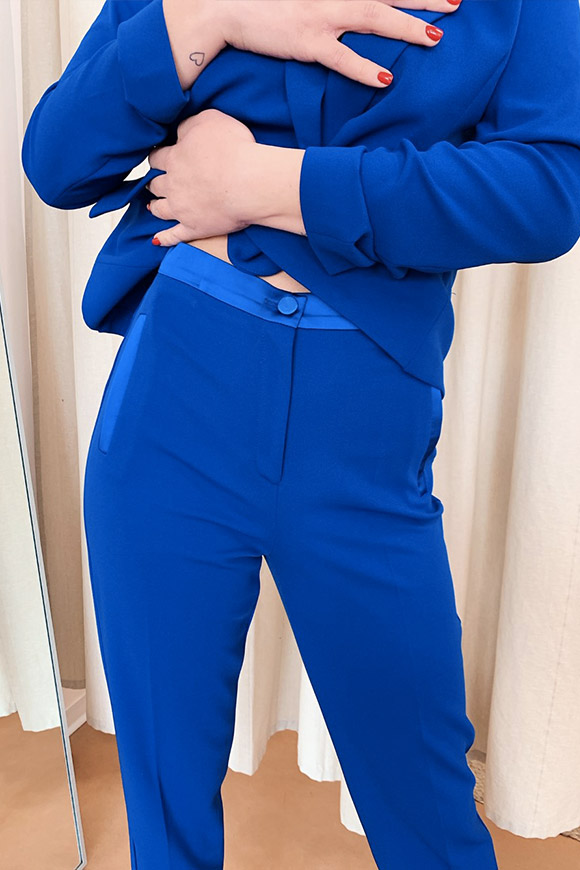 Vicolo - Pantalone sartoriale blu acceso