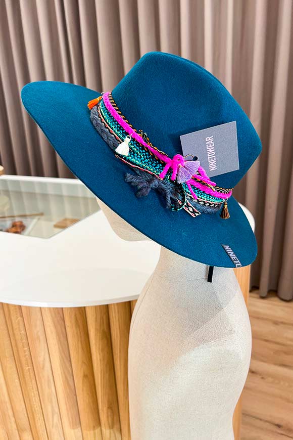 Nine to wear - Fedora hat with three ribbons