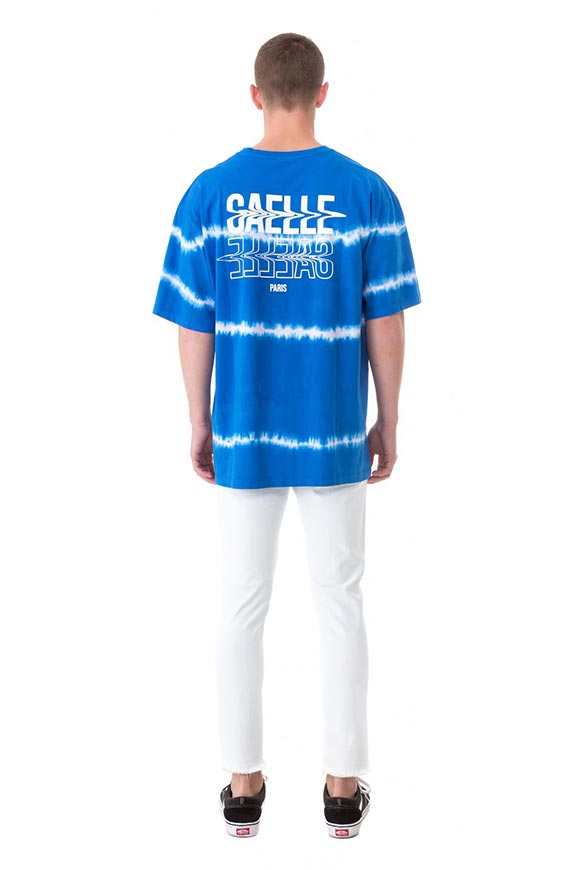 Gaelle - T shirt varichinata tie dye blu