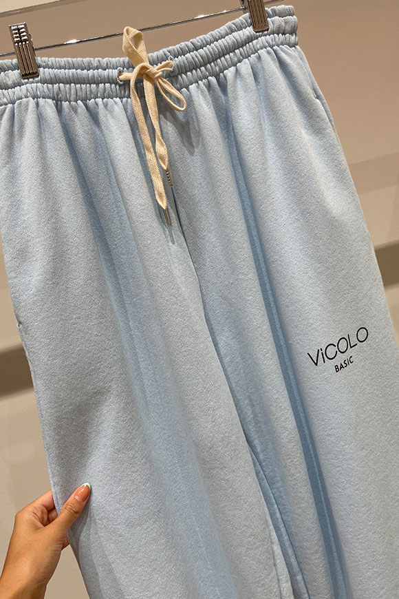 Vicolo - Pantaloni jogger celeste"Vicolo basic"