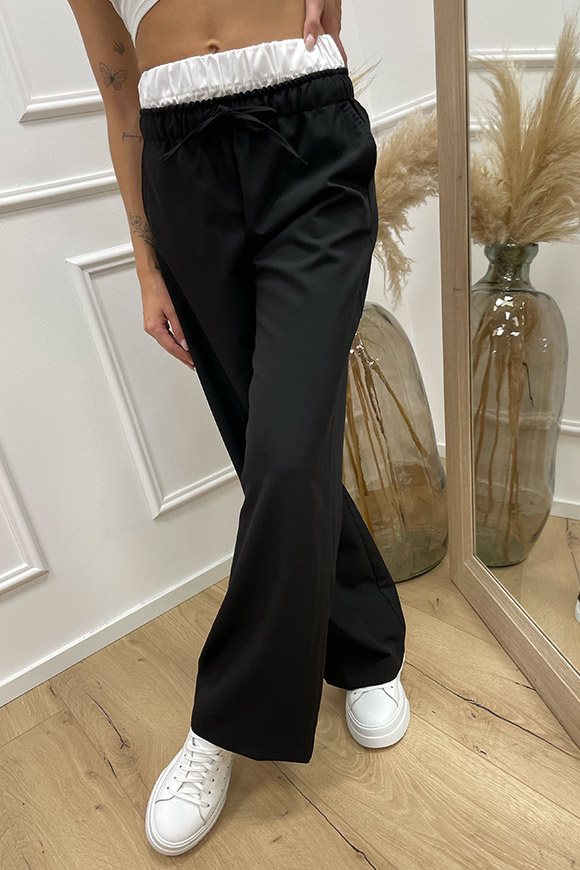 Vicolo - Pantalone boxer nero con elastico