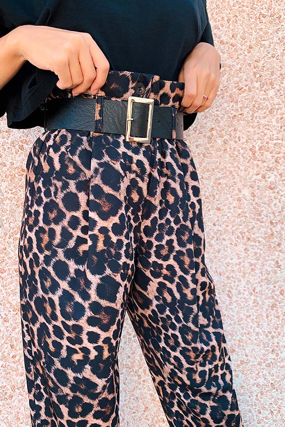 Dixie - Balloon leopard-print trousers