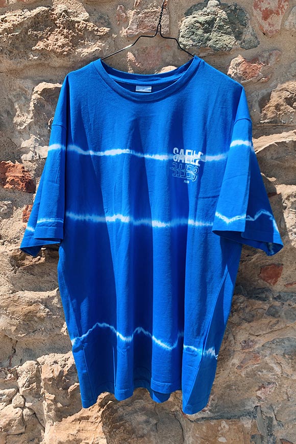 Gaelle - Blue tie dye variegated t shirt