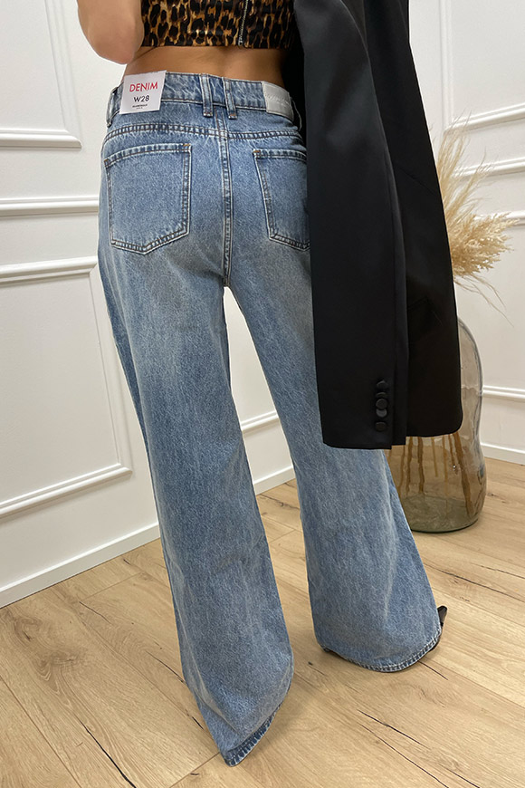 Glamorous - Jeans wide leg vita media