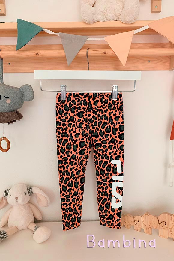 Fila - Leopard leggings with side logo Child