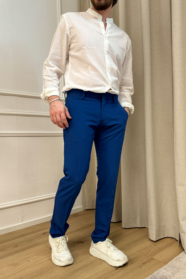Antony Morato - Pantaloni Bonnie blu slim fit gamba dritta