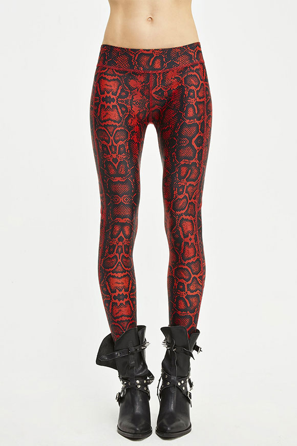 Aniye By - Red and black snake leggings