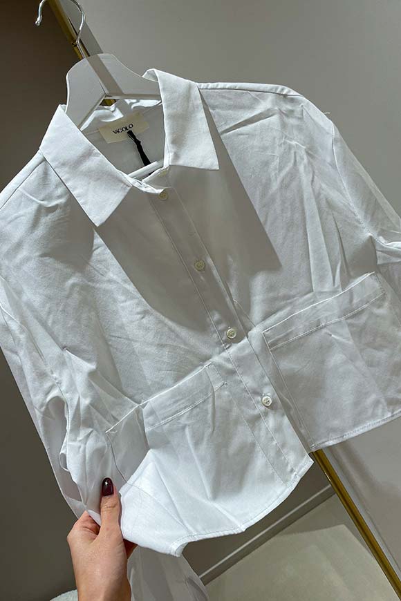 Vicolo - Camicia bianca "Frankie" con tasche