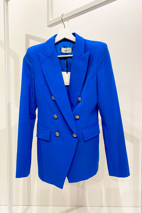 Vicolo - Structured double-breasted blue "balmain" jacket