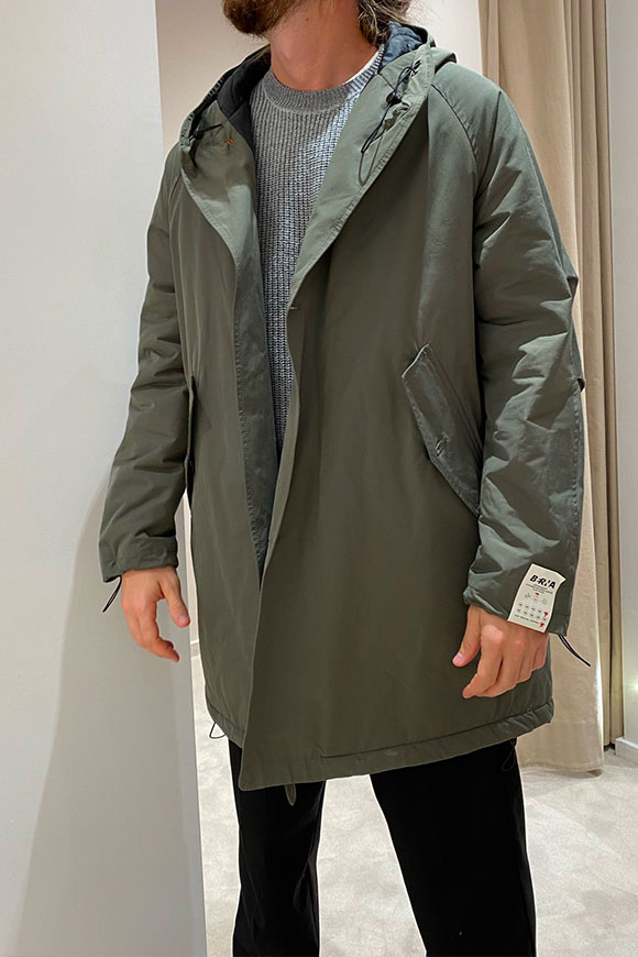 Berna - Military green over parka with hood