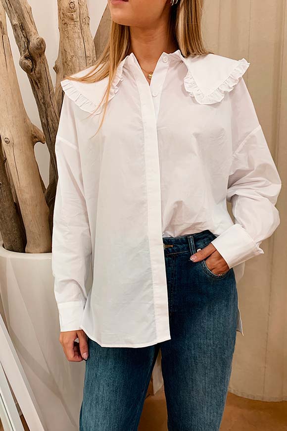Glamorous - White over shirt with collar