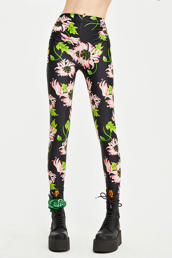 Aniye By - Jimi black leggings with floral print