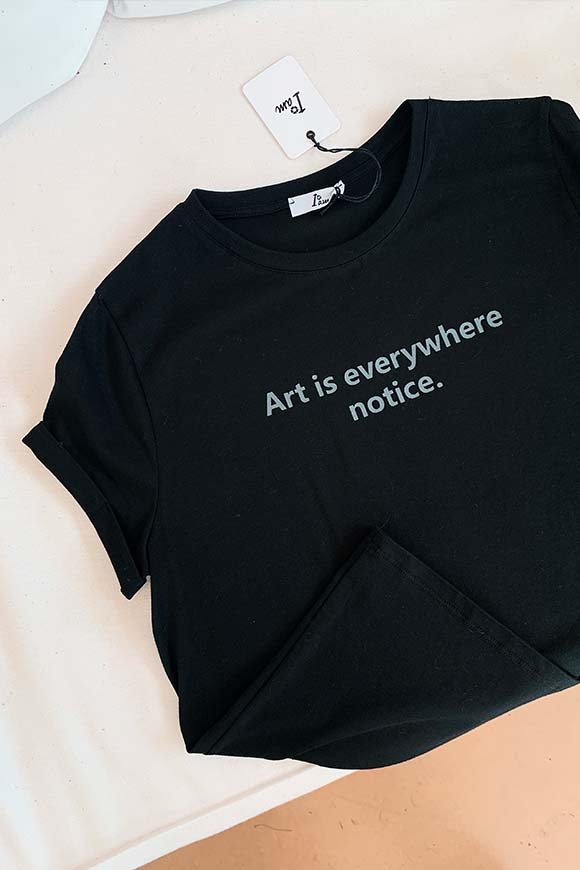 I am - T shirt nera "Art"
