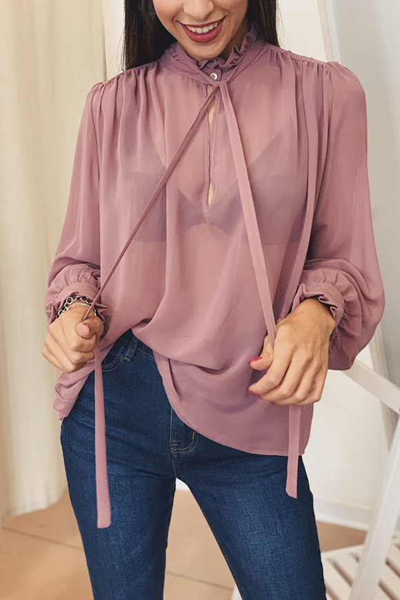 Vicolo - Camicia rosa antico leggera
