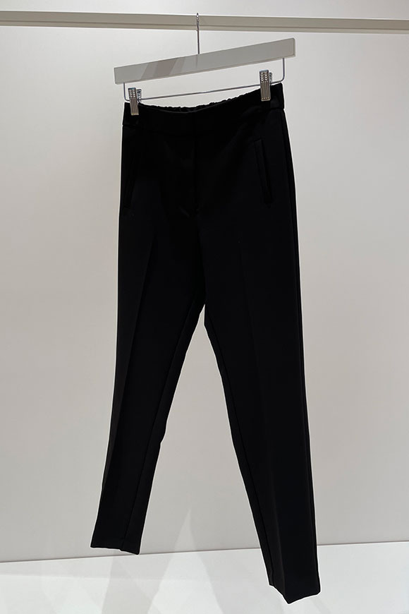 Kontatto - Pantalone nero in tessuto tecnico