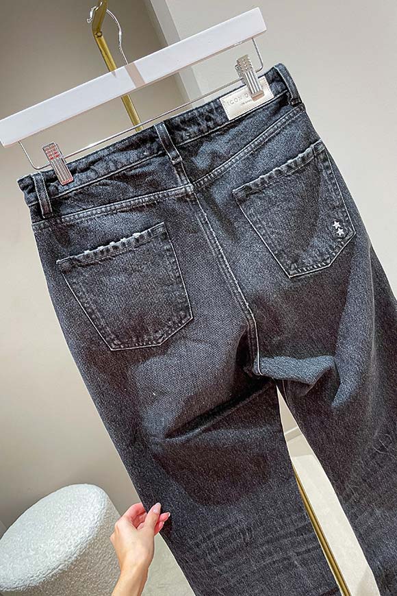 Icon Denim - Jeans "Natie" nero slavato