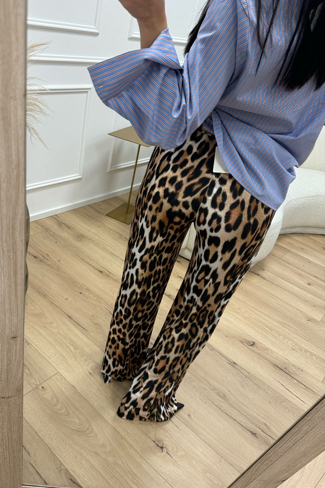 Vicolo - Pantaloni leopardati in jersey