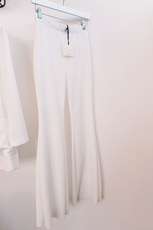 Vicolo - White legged jersey trousers