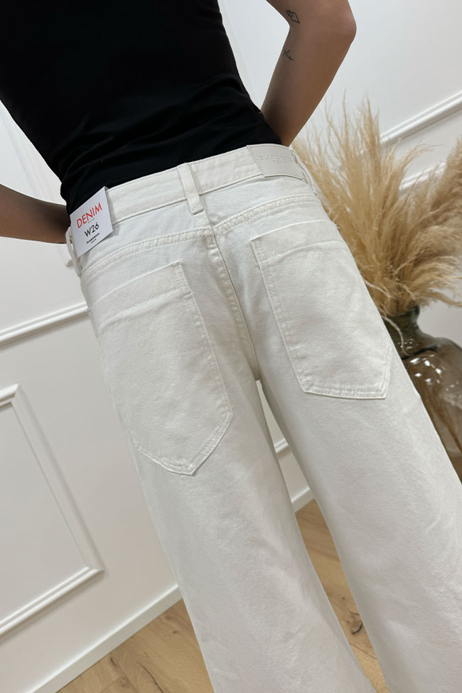 Glamorous - Jeans bianchi gamba larga