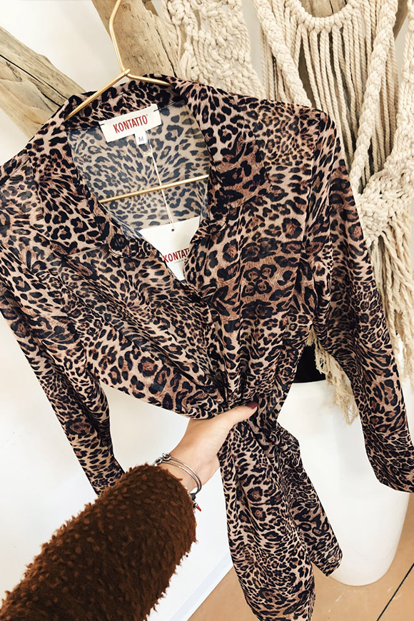 Kontatto - Leopard shirt