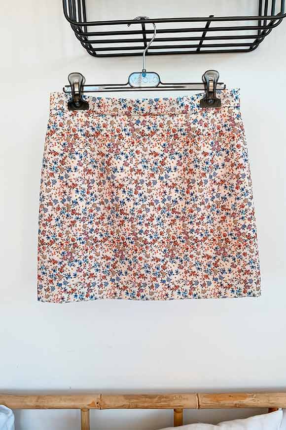 Vicolo - Pastel floral buttercup pencil skirt