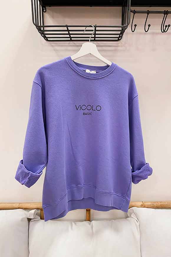 Vicolo - Lilac over crewneck sweatshirt "Vicolo basic"