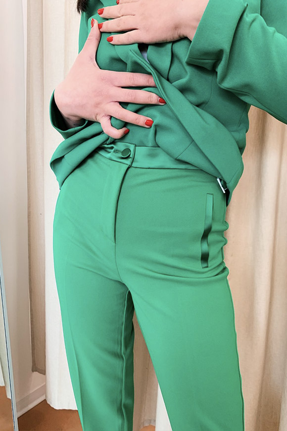 Vicolo - Pantalone sartoriale verde acceso