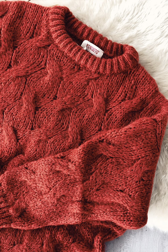 Kontatto - Soft rust oversize sweater