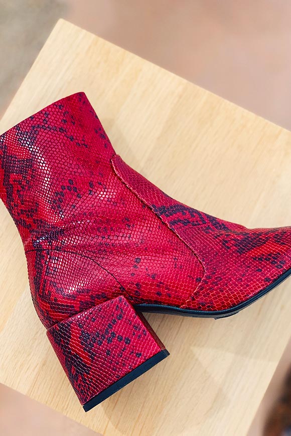 Jeffrey Campbell - Ashcroft red python boots