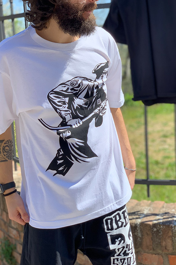 Obey - White T shirt with print