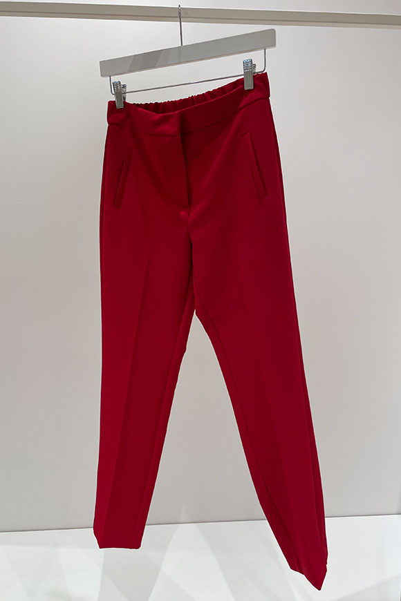 Kontatto - Pantalone rosso in tessuto tecnico
