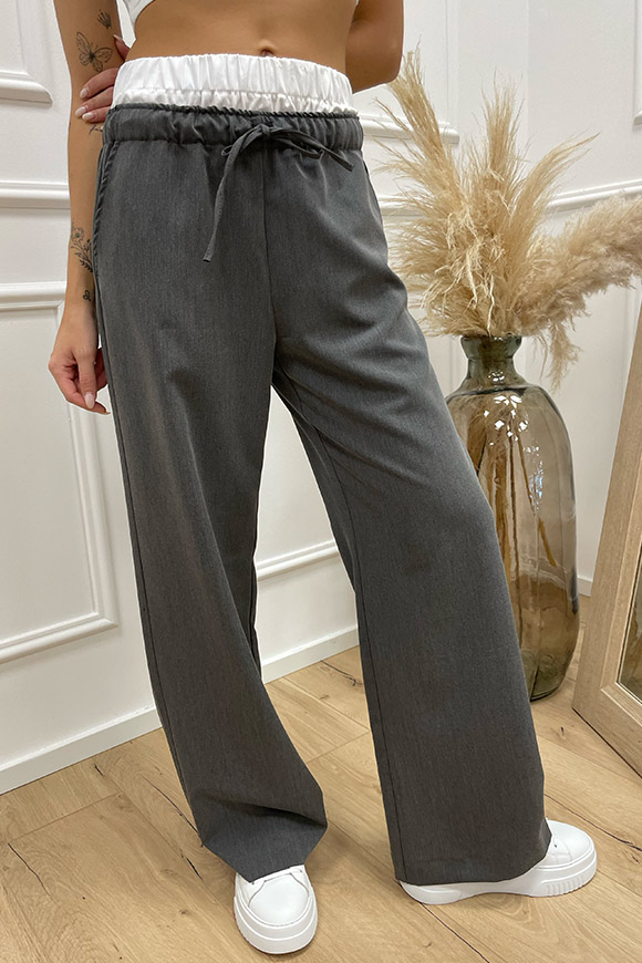 Vicolo - Pantalone boxer grigio con elastico