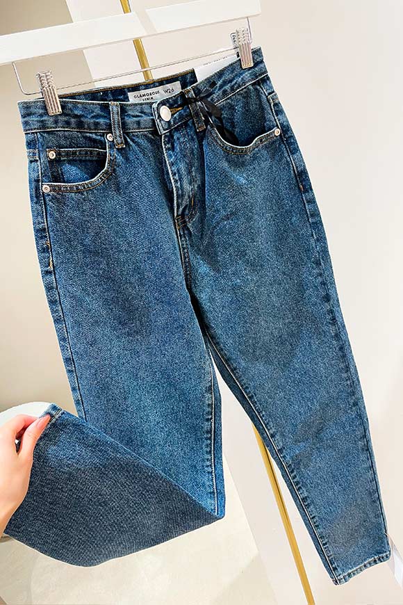 Glamorous - Mom fit jeans in dark blue wash