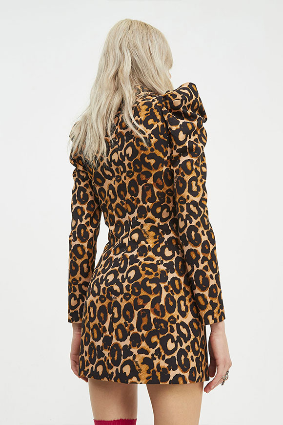 Aniye By - Vestito Bila stile blazer leopardato