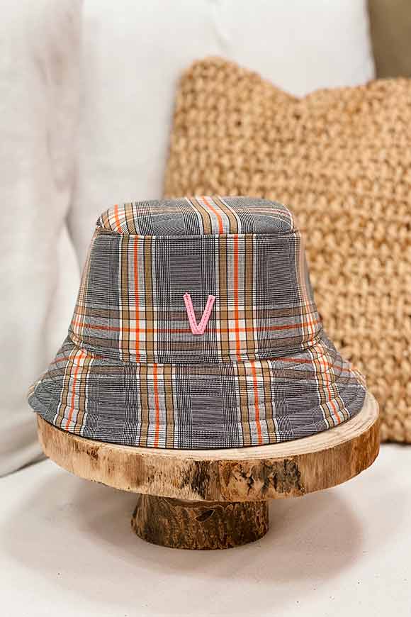 Vicolo - Sand and orange Scottish bucket hat