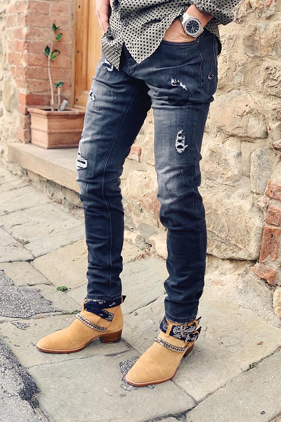 Gianni Lupo - Jeans Skinny grigio