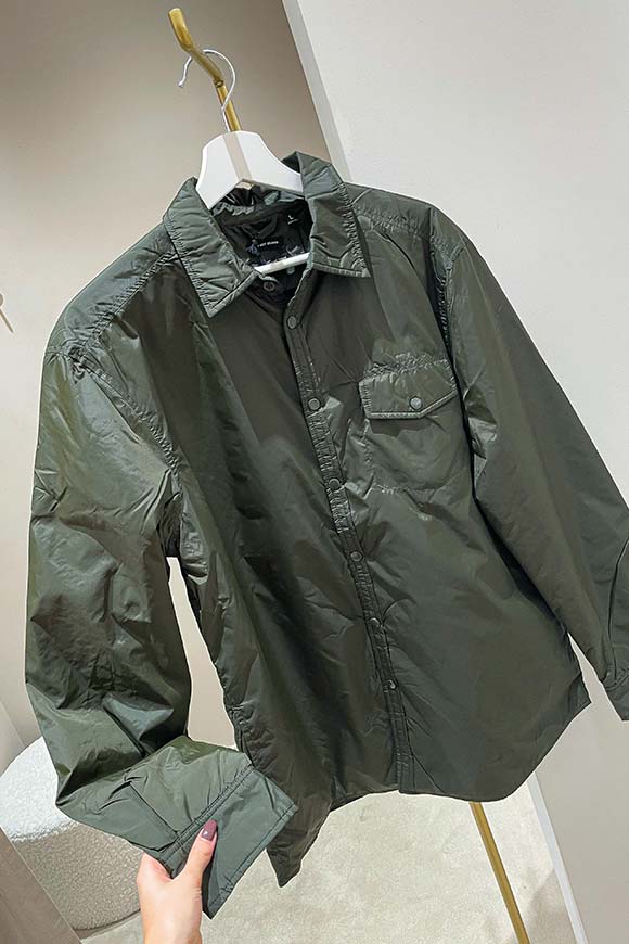 Why not brand - Giacca a vento verde militare in nylon