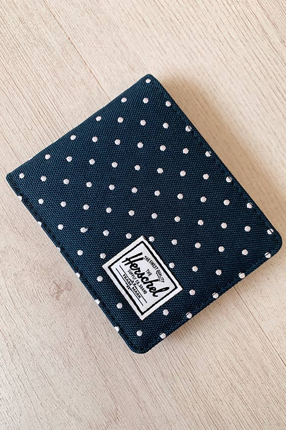 Herschel - Blue wallet with white polka dots