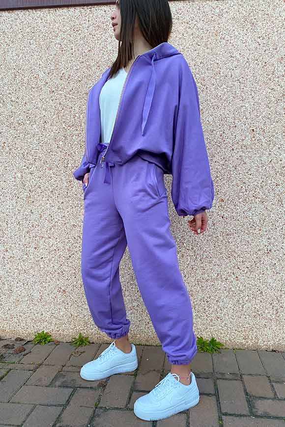 Motel - Lilac joggers with drawstring
