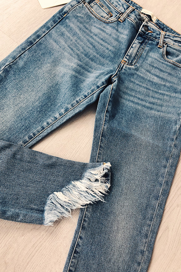 Vicolo - Light-coloured, frayed, irregular skinny jeans