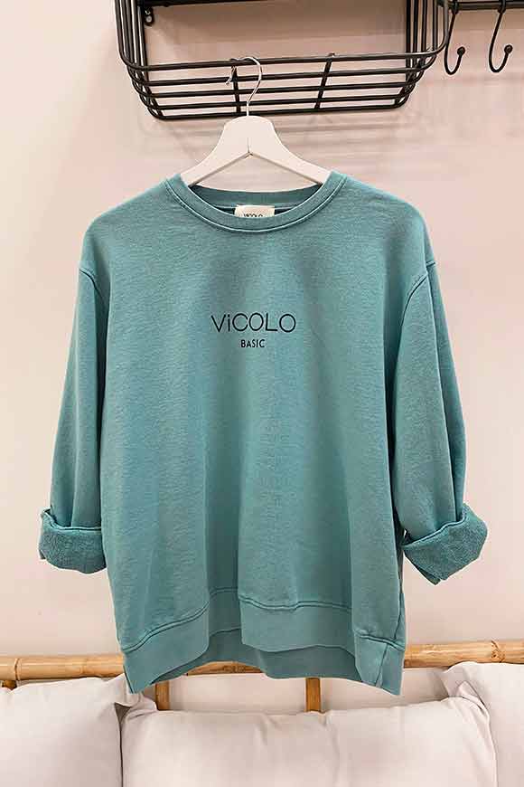 Vicolo - Mint over crewneck sweatshirt "Vicolo basic"