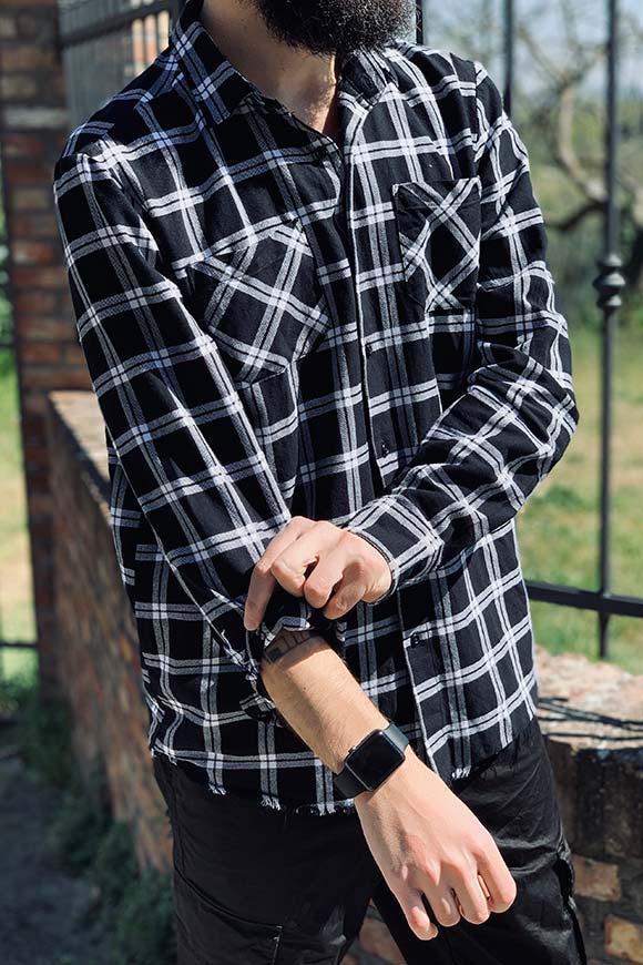 Gianni Lupo - Black and white checkered shirt
