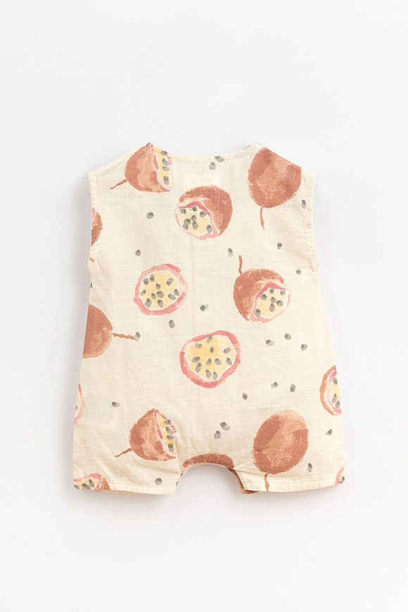 Play Up - Maracuja print onesie with buttons