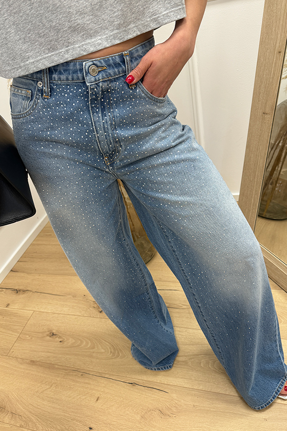 Vicolo - Jeans lavaggio medio con strass