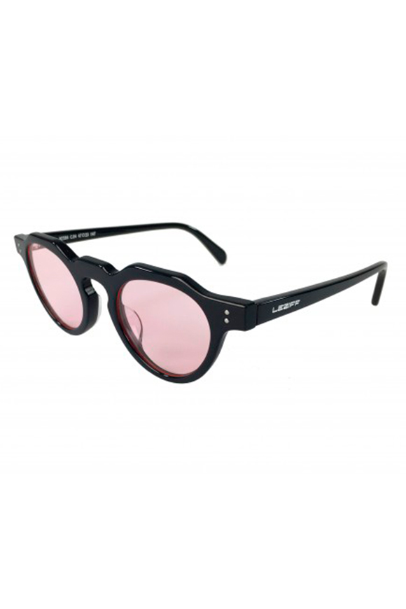 Leziff - California Pink and Black Glasses